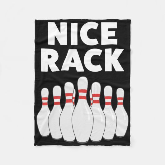 Funny Bowling Geschenk Shirt für Männer oder Vater Fleecedecke (Vorderseite)