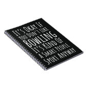 Funny Bowling Gift Bowler Humor Team Comedy Player Notizblock (Rechte Seite)