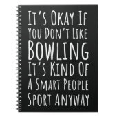 Funny Bowling Gift Bowler Humor Team Comedy Player Notizblock (Vorderseite)
