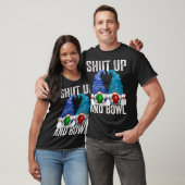 Funny Bowling Gnomes Bowler schmeißen auf und kack T-Shirt (Unisex)