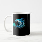Funny Bowling Graphic Bowling Shark Playing Bowlin Kaffeetasse (Links)