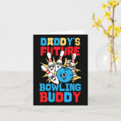 Funny Bowling Kleinkind Daddy's Future Bowling Bud Karte (Gelbe Blume)