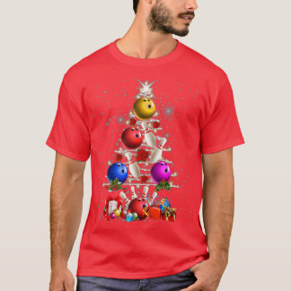 Funny Bowling liebt Weihnachtsbaum T T-Shirt