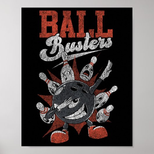 Funny Bowling Ll Busters Poster (Vorne)