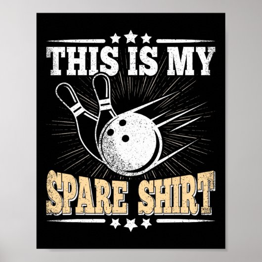Funny Bowling Lover Bowler Dies ist meine Freizeit Poster (Vorne)