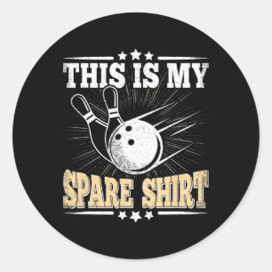 Funny Bowling Lover Bowler Dies ist meine Freizeit Runder Aufkleber