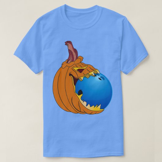 Funny Bowling Lover Halloween T T-Shirt (Design vorne)