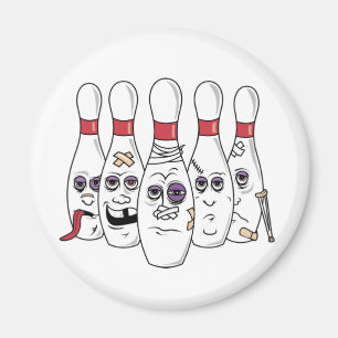 Funny Bowling Magnet