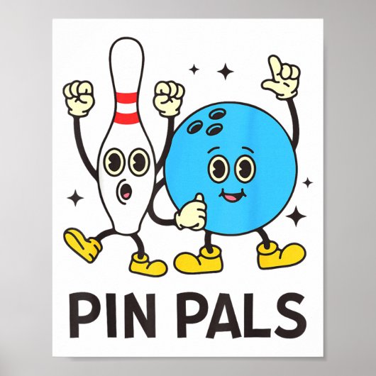 Funny Bowling N Pals Bowl Bowler Bowling Lover  Poster (Vorne)