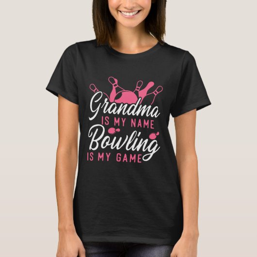 Funny Bowling Oma Oma ist mein Name Bowling I T-Shirt (Vorderseite)