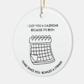 Funny Bowling Ornament Sarcastic Gift for Bowlers (Links)