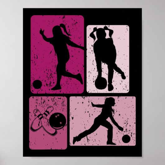 Funny Bowling Player Bowler Game Enthusiasten Outf Poster (Vorne)