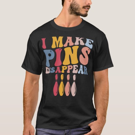 Funny Bowling Player Bowler I Make Buttone verschw T-Shirt (Vorderseite)