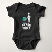 Funny Bowling Player Button Ball Dies ist mein Fre Baby Strampler (Vorderseite)