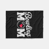 Funny Bowling Player Mom Bowl Mother Bowler #bowli Fleecedecke (Vorderseite (Horizontal))