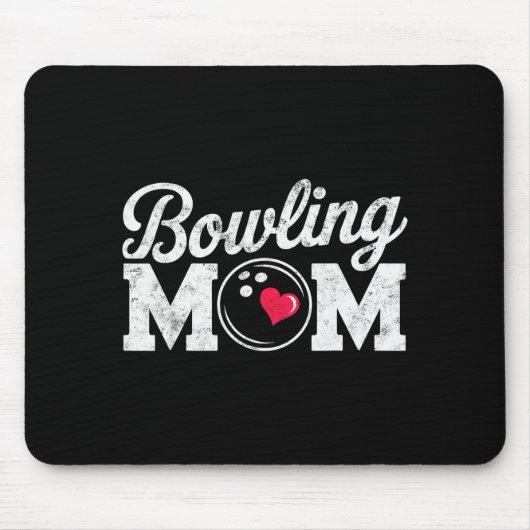 Funny Bowling Player Mom Bowl Mother Bowler #bowli Mousepad (Vorne)