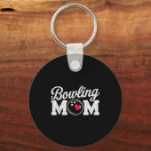 Funny Bowling Player Mom Bowl Mother Bowler #bowli Schlüsselanhänger (Vorderseite)