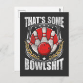 Funny Bowling Player Quote Strike Bowler Postkarte (Vorne/Hinten)