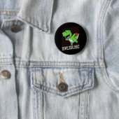 Funny Bowling Pun T-rex Dinosaur Bowlosaurus 1 Button (Beispiel)