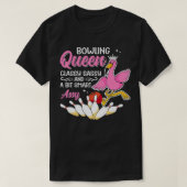 Funny Bowling Queen Classy Sassy und ein wenig klu T-Shirt (Design vorne)