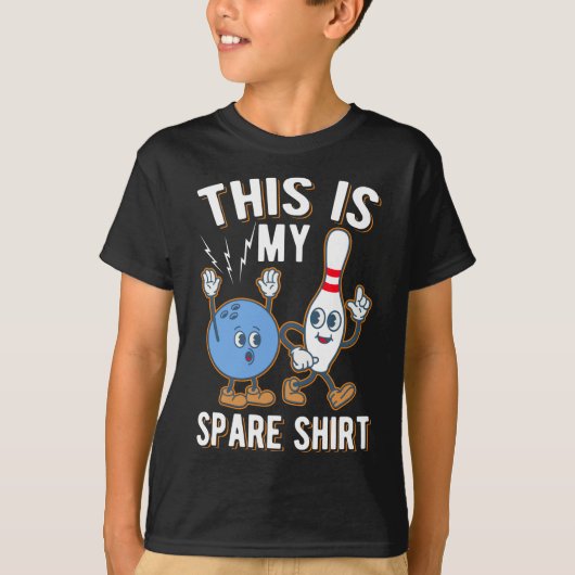 Funny Bowling Quote This is my Spare T-Shirt (Vorderseite)