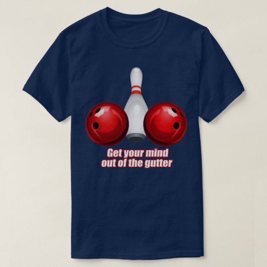 Funny Bowling Shirt Frauen denken aus dem Schweige (Design vorne)