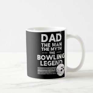 Funny Bowling Shirt für Vater Der Mensch Der Mytho Kaffeetasse