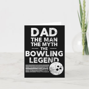 Funny Bowling Shirt für Vater Der Mensch Der Mytho Karte