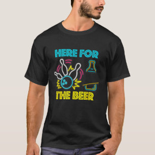 Funny Bowling Shirt Hobby hier für das Bier Drinki