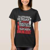 Funny Bowling Shirts Gift Bowling Beast Tshirt (Vorderseite)