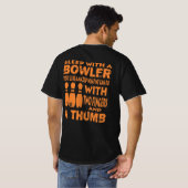 Funny Bowling Shirts schlafen mit Bowler Geschenk  (Schwarz voll)