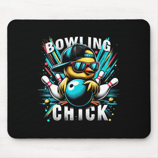 Funny Bowling spendet Niedlichen oder Bowling Kick Mousepad (Vorne)