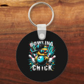 Funny Bowling spendet Niedlichen oder Bowling Kick Schlüsselanhänger (Vorderseite)