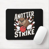 Funny Bowling Strike Pun - Anotter Strike Otter Mousepad (Mit Mouse)
