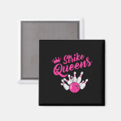 Funny Bowling T-Shirt Bowling Team Sport Geschenks Magnet (Vorderseite/Rückseite)