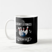 Funny Bowling Team Lucky Strikes Bowling Team T-Sh Kaffeetasse (Links)