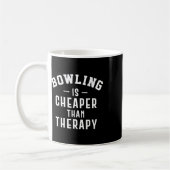 Funny Bowling Therapy - Bowling Gift Kaffeetasse (Links)
