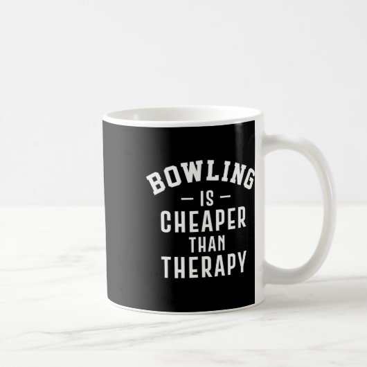 Funny Bowling Therapy - Bowling Gift Kaffeetasse (Rechts)