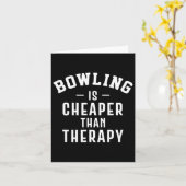 Funny Bowling Therapy - Bowling Gift Karte (Gelbe Blume)