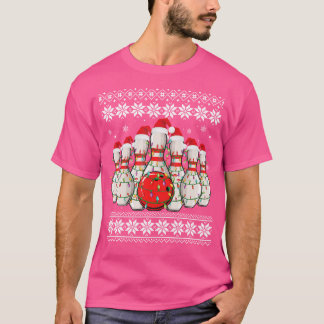Funny Bowling Ugly Christmas Bowling Lover Bowlers T-Shirt
