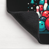 Funny Bowling Weihnachtsbaum für Männer Frauen Bow Mousepad (Ecke)