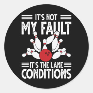 Funny Bowling Women Bowler Bowling Runder Aufkleber