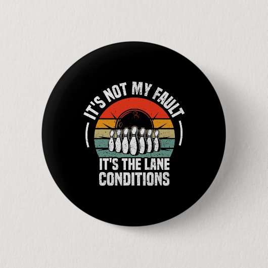 Funny Bowling Women Bowler Team Bowling La Button (Vorderseite)