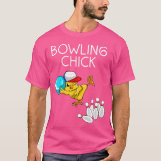 Funny Bowling Women Niedlich Bowling Chick Sports T-Shirt