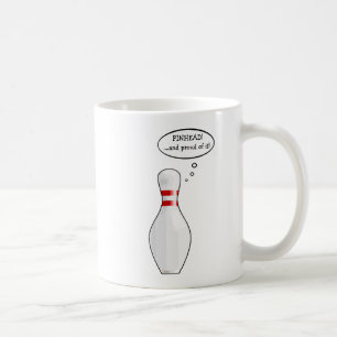 Funny Bowling Zitat Cartoon Personalisiert Team Kaffeetasse