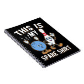 Funny Bowling Zitat Dies ist mein Erbe Notizblock (Rechte Seite)