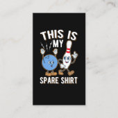 Funny Bowling Zitat Dies ist mein Erbe Visitenkarte (Vorderseite)