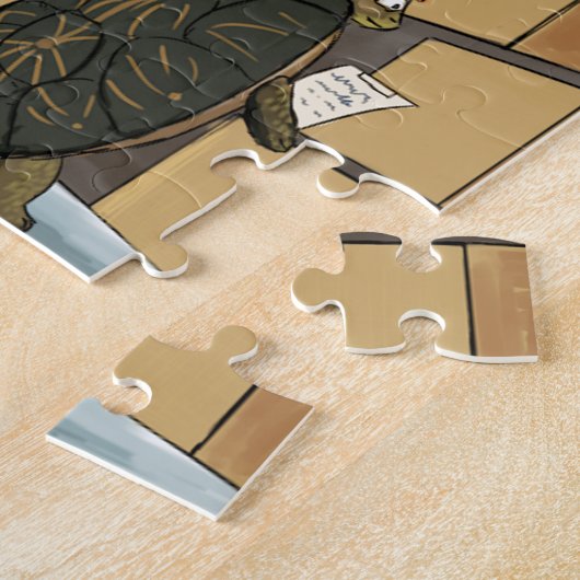 Funny Box Turtles bei der Arbeit Puzzle (Seite)