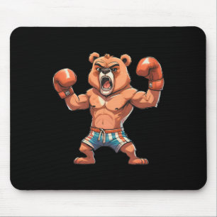 Funny Boxer Bären Boxing Spieler Turnier Geschenk  Mousepad