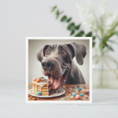 Funny Boxer card, Boxer Birthday Einladung (Stehend Vorderseite)
